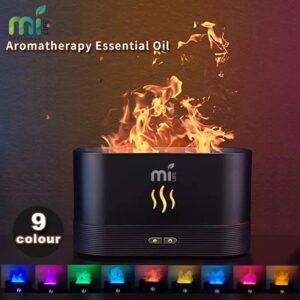 MILIFE RGB FLAME AIR DIFFUSER HUMIDIFIER ULTRASONIC FRAGRANCE AROMATHERAPY