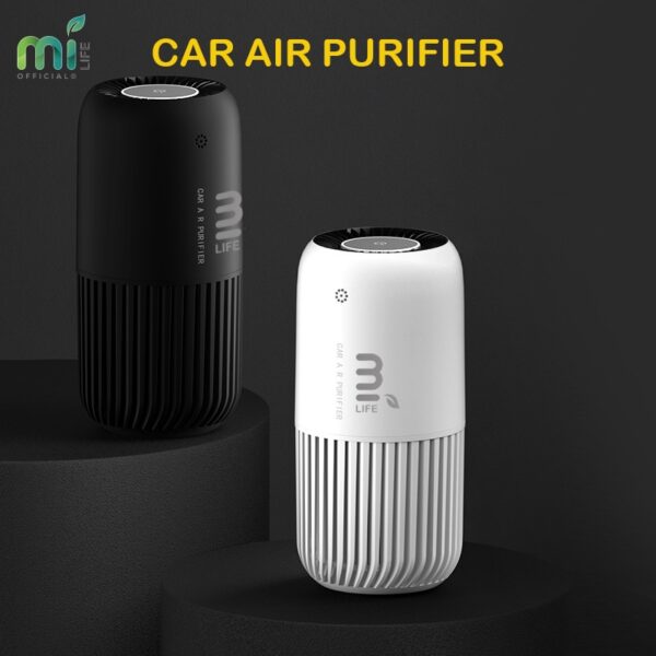 MILIFE PORTABLE CAR AIR PURIFIER HEPA FILTER CADR WITH PM 25 RGB